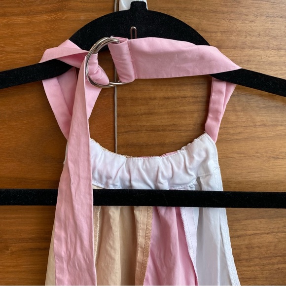 TIBI Colorblock Trapeze Poplin Midi Dress, Size XS - Picture 7 of 12